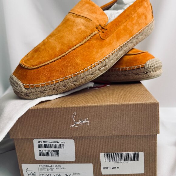 Christian Louboutin Gold Espadrilles – Brand New, Never Worn – US Size 12 | Auth main image 5